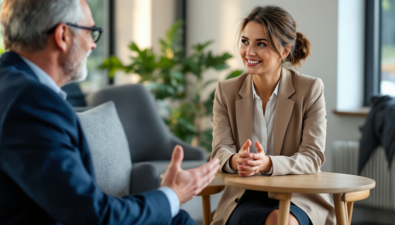 A business coach and small business owner in a one-on-one coaching session in Melbourne