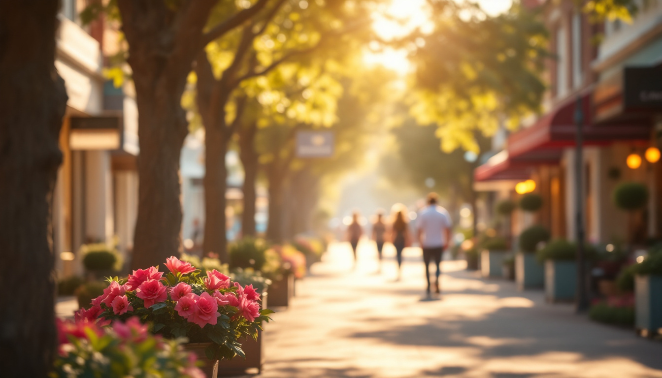 A leafy shopping street of small businesses in Melbourne's eastern suburbs, the kind of area a local business coach serves