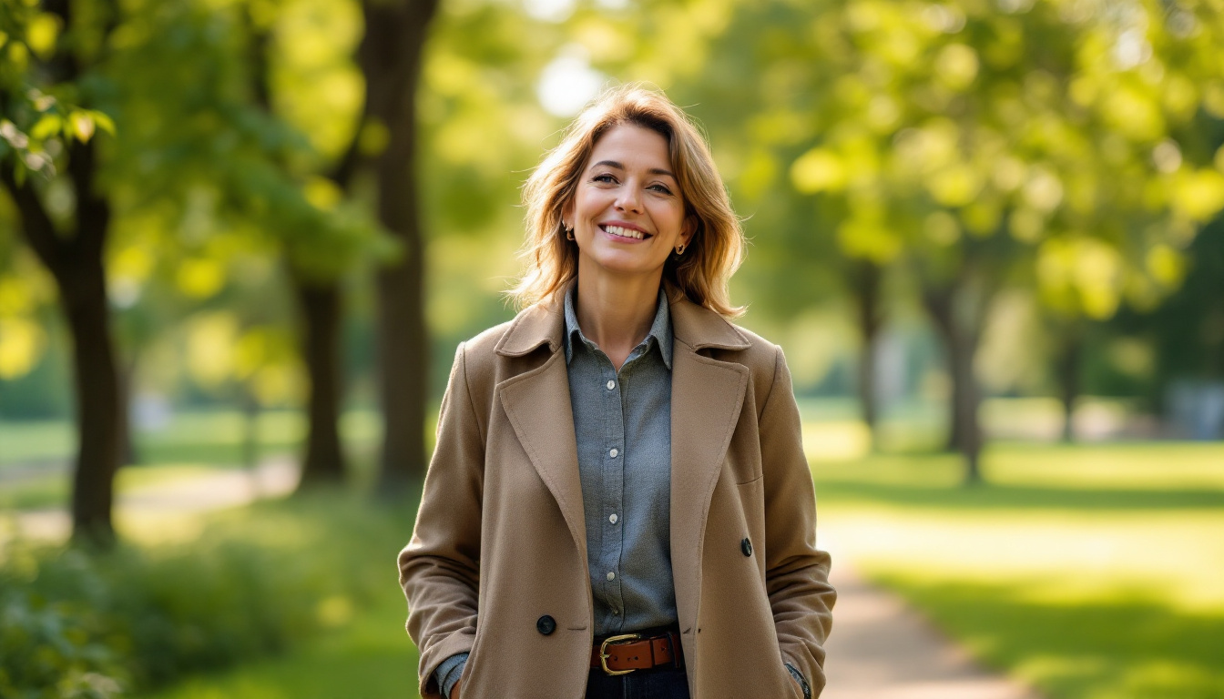 A small business owner taking a restorative walk outdoors, recovering from Christian business owner burnout at a sustainable pace