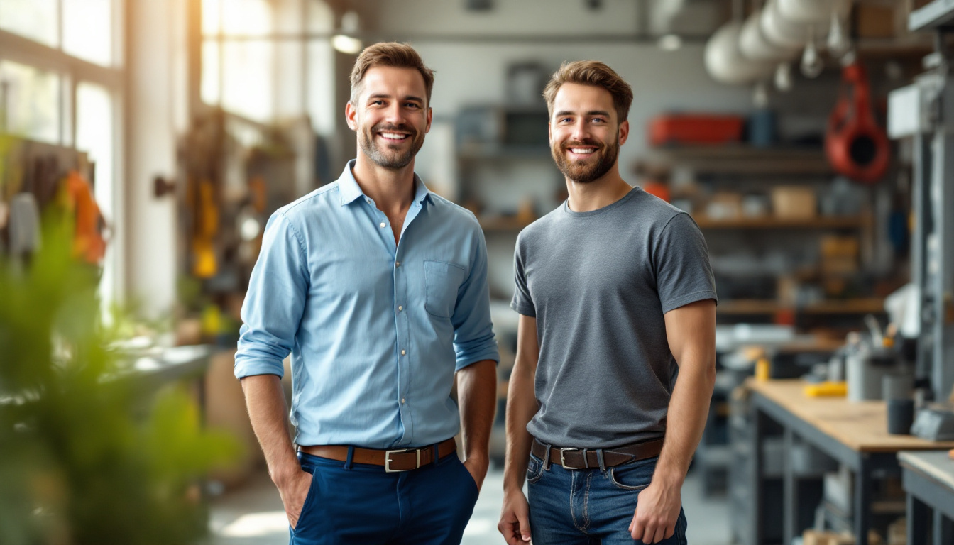 A small business owner treating a team member fairly in a bright, professional workplace