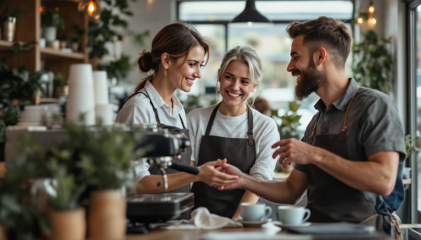 A motivated small business team who feel valued and part of something