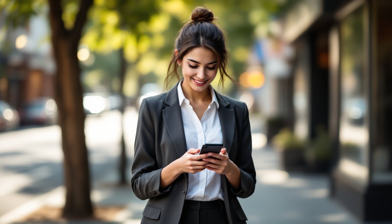 A customer finding a local business on a phone through SEO for small business in Australia