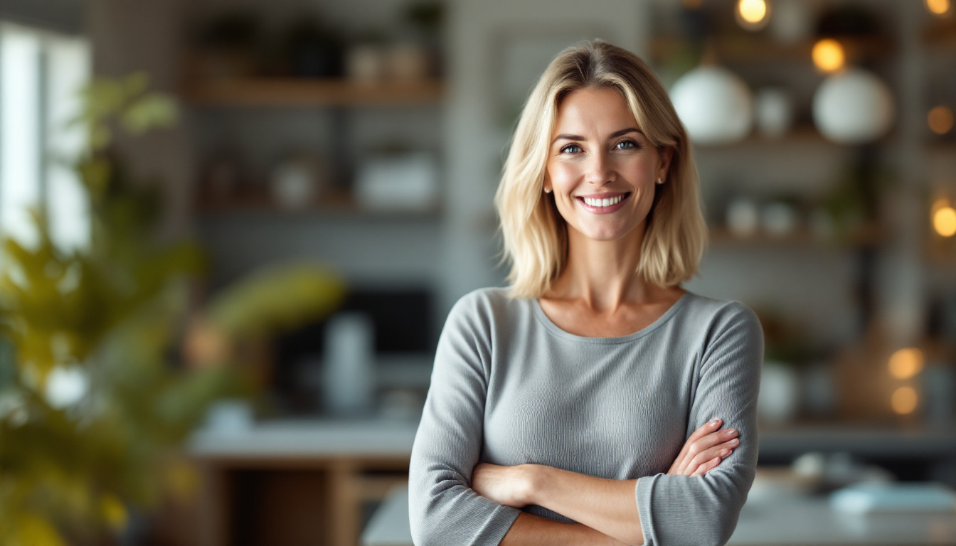 A confident small business owner who has chosen the right structure after weighing sole trader vs company